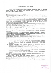 Zdjęcie: OGŁOSZENIE  O  PRZETARGU