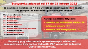 Zdjęcie: Statystyka zdarzeń w powiecie kolskim