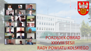Zdjęcie: XXXVIII sesja Rady Powiatu Kolskiego 