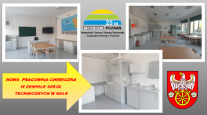 Zdjęcie: Zespół Szkól Technicznych w Kole z nową pracownią chemiczną i nie tylko!!!