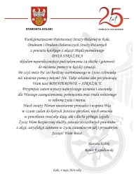 Zdjęcie: Z najlepszymi życzeniami z okazji Dnia Strażaka