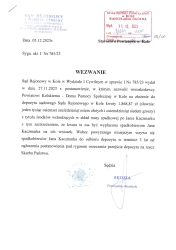 Zdjęcie: Sąd Rejonowy w Kole - WEZWANIE z 5.12.2023r.