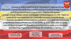 Zdjęcie: Podziękowania za pomoc dla Ukrainy!!!