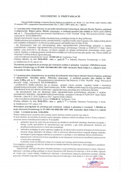 Zdjęcie: OGŁOSZENIE O PIERWSZYM PRZETARGU USTNYM NIEOGRANICZONYM