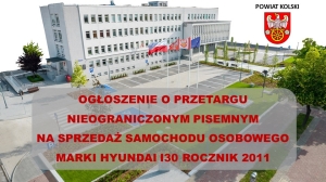 Zdjęcie: OGŁOSZENIE O PRZETARGU NIEOGRANICZONYM PISEMNYM 