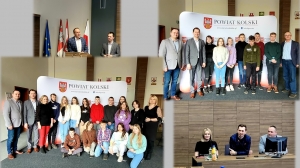 Zdjęcie: 8 klasiści z Dobrowa i Ruszkowa z wizytą w Starostwie Powiatowym w Kole