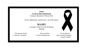 Zdjęcie: Najszczersze kondolencje