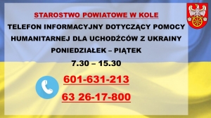 Zdjęcie: Pomoc humanitarna - telefon informacyjny