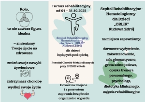 Zdjęcie: TURNUS REHABILITACYJNY DLA DZIECI