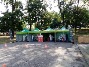 Zdjęcie: Mobilny punkt pobrań wymazów na obecność koronawirusa