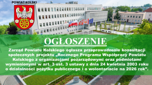 Zdjęcie: Ogłoszenie o przeprowadzeniu konsultacji społecznych