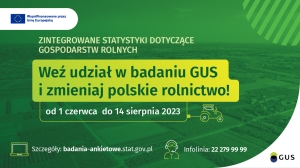Zdjęcie: Zintegrowane Statystyki dotyczące Gospodarstw Rolnych